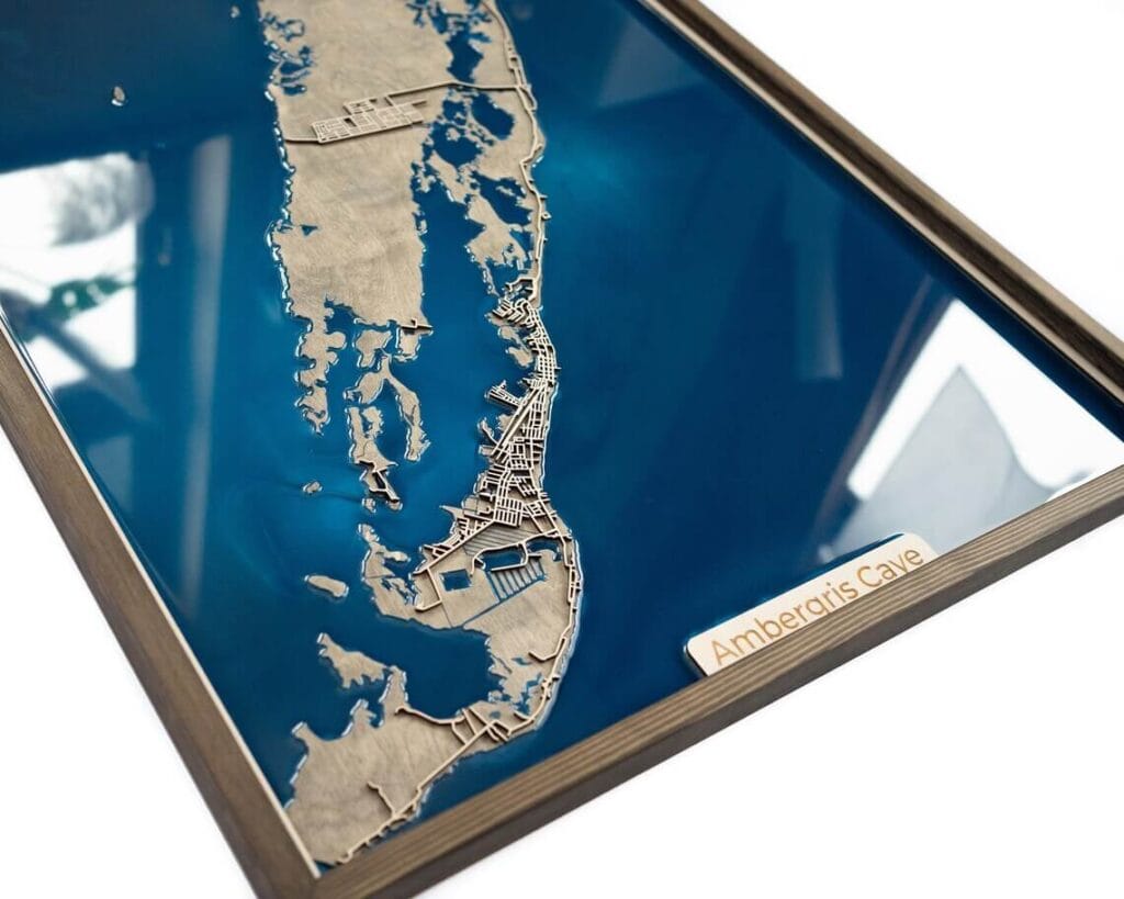 Custom Wood and Epoxy Map Art -Best Lesbian Wedding Gifts