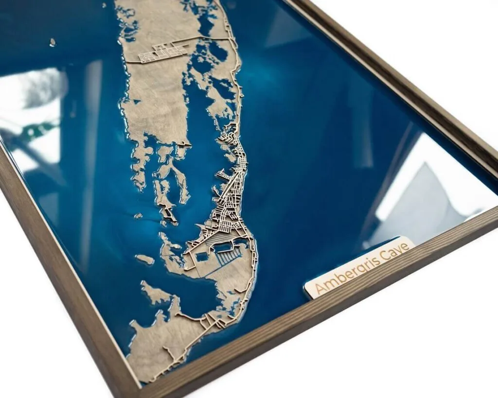 Custom Wood and Epoxy Map Art -Best Lesbian Wedding Gifts