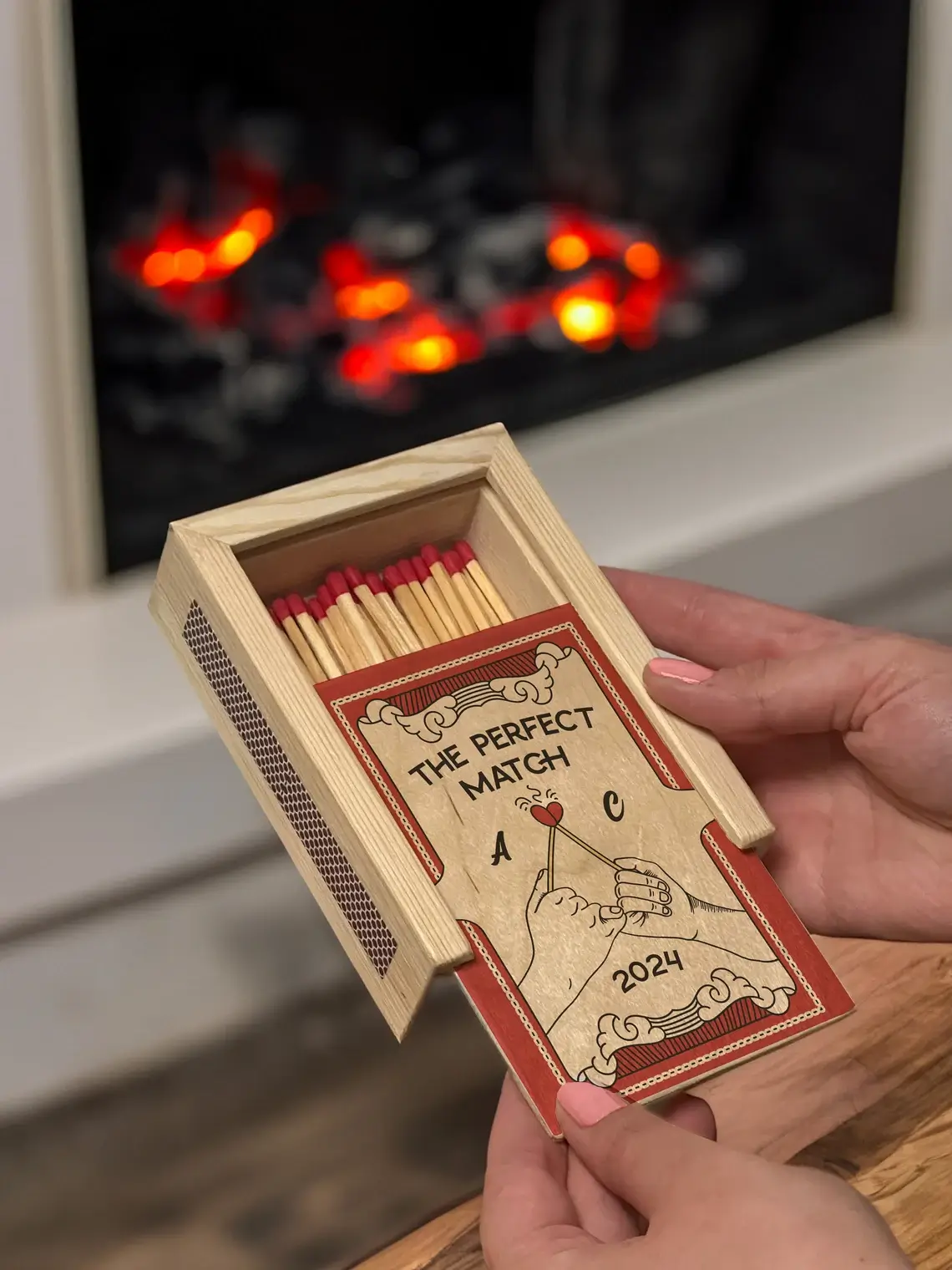 Personalized Couples Matchbox -Best Lesbian Wedding Gifts