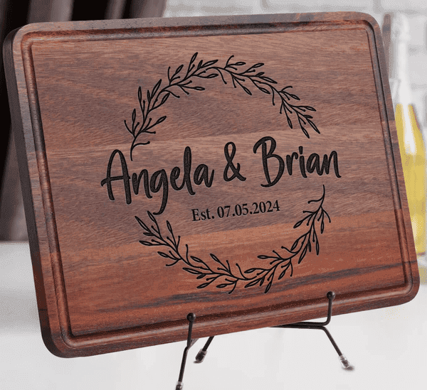 Personalized Farmhouse Cutting Board  -Best Lesbian Wedding Gifts