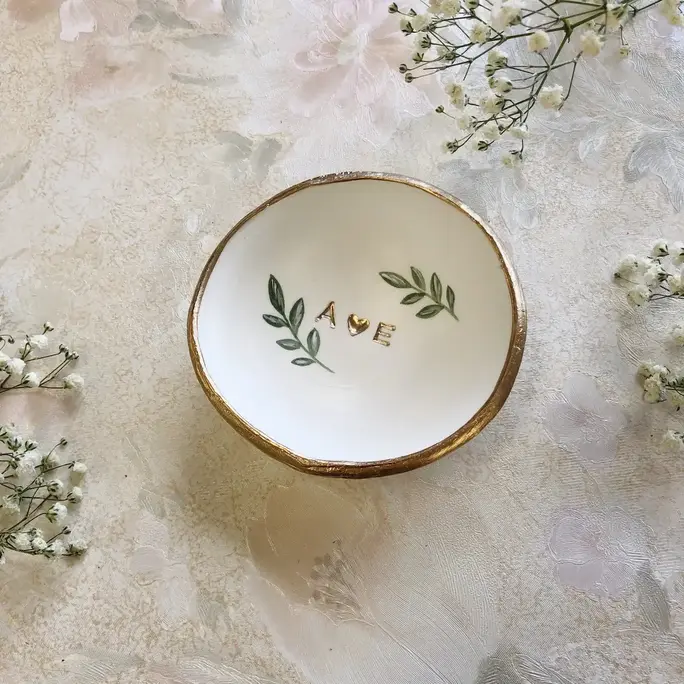 Personalized Wedding Ring Dish -Best Lesbian Wedding Gifts